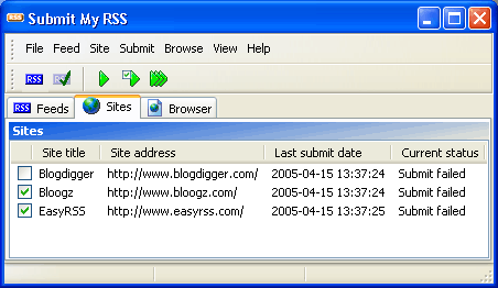 Submit My RSS screenshot